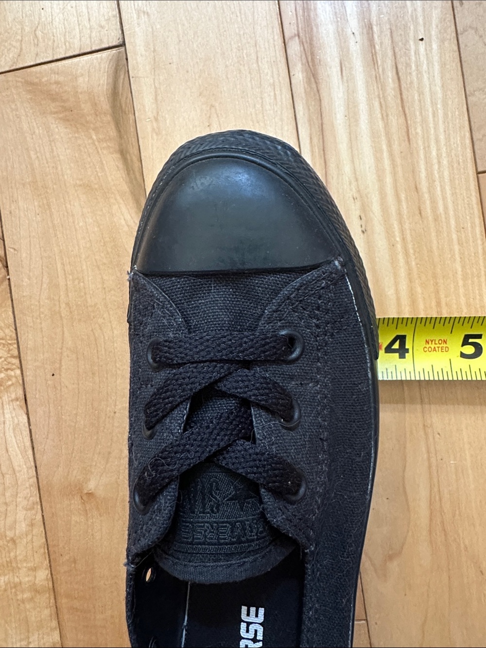 Converse Black Ballet Slip-On Canvas Sneakers - Picture 9 of 9